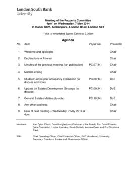 07 May 2014 Property Committee agenda and papers.pdf