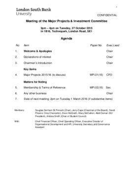 27 October 2015 Major Projects and Investment Committee agenda and papers.pdf