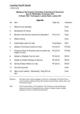 29 January 2014 Property Committee agenda and papers.pdf