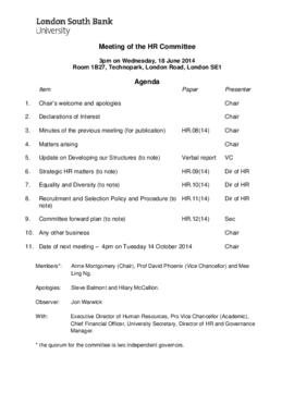 18 June 2014 HR Committee agenda and papers.pdf