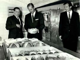 Duke of Edinburgh visiting the National Bakery School