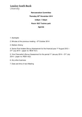 20 November 2014 Remuneration Committee agenda and papers.pdf