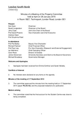 28 January 2015 Property Committee minutes.pdf