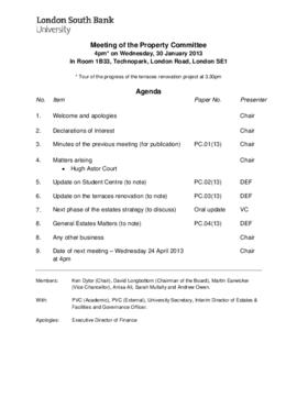 30 January 2013 Property Committee agenda and papers.pdf