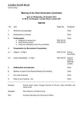30 October 2013 Chair Nomination Committee agenda.pdf