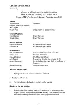 30 October 2014 Audit Committee minutes.pdf